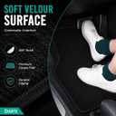 GXARTS Car Waterproof Floor Mats Carpet Full Set Compatible with Subaru Crosstrek Impreza 2018 2019 2020 2021 2022 2023 | All-Weather Protect, Black Velour Automobile Floor Liner Accessories