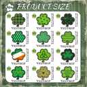 2 x St. Patricks Day Decorations, 36 Pcs Wooden St. Patricks Day Ornaments, Shamrock Hanging Ornaments St Patricks Day Tree Decorations with Twine for Home Party Decor, 12 Styles