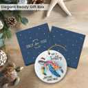 4 x Sea Turtle Ornament 2025 - Sea Turtle Gifts for Women, Men, Beach Christmas Ornaments for Tree, White Elephant Presents, Animal Lover Gifts for Friends Coworker