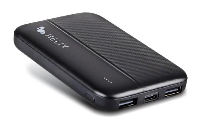 Helixx 5,000 mAh Power Bank with Dual USB-A Ports Helixx 5,000 mAh Power Bank with Dual USB-A Ports