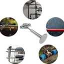 Wall Mount Pipe Supports,Ceiling Mount Pipe Strap Clamp,TTZEZE 304 Stainless Steel Adjustable Pipe Bracket Holder Pipe Straps with Screws for PVC Metal Water Pipe Tube Fitting (38-40mm/1.5-1.6'')