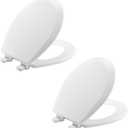 Bemis 500EC 000 Toilet Seat, 2-Pack Round, White