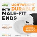6 to 4 Inch Duct Reducer/Increaser, Male-Fit Round Adapter, Plastic Reducer And Increaser, Duct Connector for Indoor HVAC and Ventilation Systems, Lightweight Round Air Vent Fitting