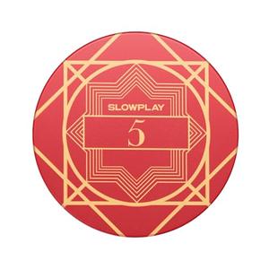 SLOWPLAY Nash Ceramic Poker Chips in Bulk, Casino Grade Ceramic 12-Gram Poker Chip for Texas Hold'em, 43mm Professional Chips Pack of 50 with Denomination of 5