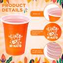 Ziliny 60 Pack Mexican Party Decorations Fiesta Cups Taco Supplies 12 oz Disposable Plastic Cups for Taco Mexican Theme Birthday Wedding Party Decorations