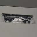 Stainless Steel Stove Gap Covers, Stove Gap Filler, Range Trim Kit, Stove Gap Guards, Heat Resistant and Easy to Clean, Easy retractable Length 13.8" to 27.5", Width 0.79",Black(2PCS)