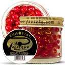 Pautzke Balls O' Fire Salmon Eggs Bait, Gold Label(Red) - Real Salmon Eggs for Trout Fishing, Soft Fish Eggs for Salmon Fishing, Can Be Used as Single Egg Salmon Bait or Salmon Egg Sacks