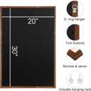 20x30 Solid Oak Wood Picture Frame with 16x24 Mat Opening