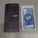 BERFY for iPhone 17 Case for Women, Compatible with MagSafe, Clear Glitter Shockproof Protective Case, Anti-Yellowing, with Screen Protector & Camera Lens Protector 6.3", Sparkle Blue