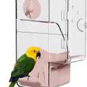Automatic Bird Feeder for Cage  No Mess Design, Perfect for Parakeets, Cockatiels, Canaries, and Parrots  Holds Up to 18 Ounces/550ml of Food