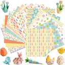 Harloon 500 Sheets Easter Origami Paper 20 Styles 6 Inch Pastel Double Sided Preprinted Easter Bunny Pattern Folding Paper Crafts Arts for School Class Holiday Scrapbook Decor Easy Fold for Beginner