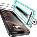 ESR 3 Pack for iPhone 16 Pro Screen Protector, [9H Hardness] [Military Grade Shatterproof] Tempered Glass Film with Flawless Fit Tray, HD Clear, Scratch Resistant