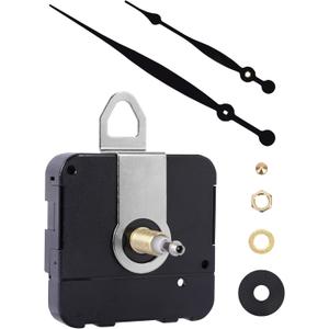 High-Torque Clock Movement Kit Long Shaft Mechanism with 8 inch Hands, Battery-Operated Motor for 17'' to 20'' Large Wall Clocks, DIY Repair & Replacement