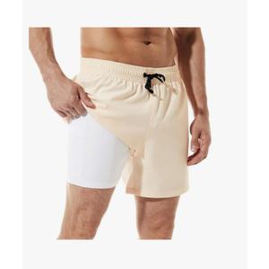 BRISIRA Mens Swim Trunks Swim Shorts Quick Dry 5 inch Inseam Beach Shorts with Compression Liner and Zipper Pocket M BRISIRA Mens Swim Trunks Swim Shorts Quick Dry 5 inch Inseam Beach Shorts with Compression Liner and Zipper Pocket M