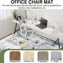 WTHYGB Office Chair Mat for Hardwood Floor Abstract Washable Desk Throw Rug for Rolling Chair Non-Slip Computer Chair Protector 48x60 (Blue Yellow)