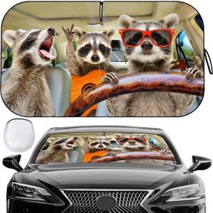 Car Windshield Sun Shade - Foldable Car Sun Shade Windshield for Front Window, Reflector Sunshade Offers Ultimate Protection for Cars Interior (55.2 x 31.5 in)