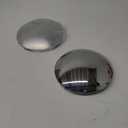 2 pcs Chrome Hub Covers for Semi Truck Hub Caps- 5 Even Notched - for Front Wheel 8-23/32" Hub Caps,Lip: 7/16" with pre-Installed Clips Semi Truck Hub Covers Dome Metal Replace MW1273BK ACX43200
