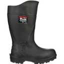 Tingley Flite 27251 Safety Toe Knee Boot with Cleated Outsole, Mens 8 / Womens 10, Black (10 Women/8 Men)