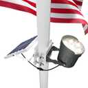 Ofuray Solar Flag Pole Light Outdoor,Dimmable Brightest Flag Pole Light Solar Powered, American Flag Coverage Led Solar Flag Pole Lights Outdoor Dusk to Dawn fit 1.5''-4'' Flagpole for House