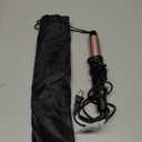 FARERY Mini Curling Iron 1 Inch, 100-240V Dual Voltage for Travel, Ceramic Curling Iron Travel Size with Keratin & Argan Oil Infused, Mini Hair Curler with Storage Bag, Rose-Gold