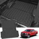 AOMSAZTO F150 Truck Bed Mat - 2015-2026 Ford F150 5.5 FT Bed Liner Custom Fit Cargo Mat F-150 Accessories All Weather Trunk Mat (Include F150 Lightning)