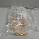 Clear Plastic Round Tablecloth Waterproof Vinyl PVC Tablecloth Embroidered Lace Edge Transparent Table Cover for Kitchen Outdoor and Indoor Uses-Round 43 inch, Brown