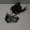 Zinniday Feather Masquerade Mask for Women - 2026 Venetian Antique Carnival Masks with Feather for Woman Prom Ball Party