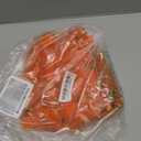 MECCANIXITY 5 Yard Tulle Fabric 175"x51"3D Flower Embroidery Mesh Lace Fabric for DIY Handmade Clothing Wedding Dress Skirt Home Curtain Decoration, Orange