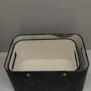 La Jolie Maison Storage Baskets for Organizing, 2 Pack, Luxury Vegan Leather Storage Cube Boxes for Closet Shelf Cabinet Bookcase, Carbon Black