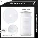 MotiMind 1 Inch x 100 ft Foam Backer Rod for Gaps Joints Concrete Crack Filler Caulk Saver Bulk Foam Backing Rod Concrete Filler Rope for Weather Stripping Door Seal (White)
