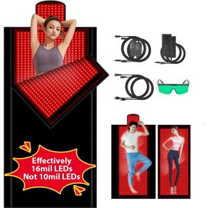 2025 New Large (L84''XW33''~55'') Red Light Blanket for Full Body with 2680 Pcs LED, Full Body Infrared Red Light Mat Devices, Adjustable Timer and Intensity Infrared Therapy Sleeping Bag