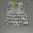 Women's Glitter Sequin Dress Adjustable Spaghetti Strap V Neck Fashion Sparkle Layered Evening Party Dress (White, L)