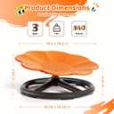 Spinning Chair for Autistic Kids Ages 3-8 Autism Sensory Toy, Orange Flower, 1.38 ft x 1.38 ft x 0.66 ft