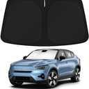 KUST Custom Fit Windshield Sun Shade for 2022-2025 Volvo C40 Recharge, Core, Plus, Ultimate SUV Accessories Sunshade Sun Visor Protector Foldable Blocks UV Rays Keep Your Car Cooler