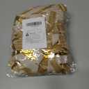 2 x 30 Pcs Velvet Bows for Christmas Tree, 5 x 7 Inch Vintage Rustic Christmas Ribbon Bows Ornaments for Tree Garland Wreath Gifts Outdoor Indoor Xmas Home Decorations(3/8'' Wide + 5/8'' Wide) (Khaki)