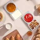 40 Sets Reusable Snack Containers with Lids, Double Compartment Snack Containers for Travel, Refridge, Portion Control, Lunchable Container Diping Case