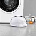 2PCS White Large Shoe Washing Bags,Mesh Laundry Bags for Shoes,Sneakers and Sports Shoes,with Zipper Closure,Machine Washable