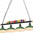 Ossesay Adjustable Pool Table Lights, 4 Lights for 7'-8' Billiard Table, 27.17 x 14.57 x 7.28 inches