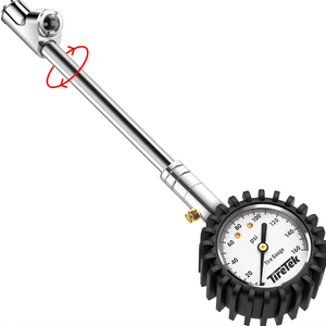 TireTek Truck Pro Heavy Duty Extended Tire Pressure Gauge