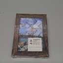 Q.Hou 5x7 Picture Frame Wood Pattern Rustic Brown Photo Frames Packs 4 with High Definition Plexiglass for Tabletop or Wall Decor (QH-PF5X7-BR)