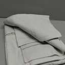 NICETOWN 100% Blackout Natural Beige Linen Curtains 90 inches Length 2 Panels Set with Thermal Insulated Liners for Bedroom, Farmhouse Style Room Cooling Small Window Draperies for Dining Room