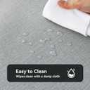 Romanstile 100% Waterproof PVC Tablecloth Rectangle, Outdoor Oil Spill Proof Stain Resistant Vinyl Table Cloth, Wipe Clean Plastic Table Covers for Kitchen/Dining/Parties - 54 x 78 Inch, Light Grey