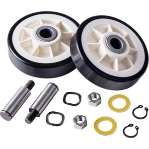 BlueStars 12001541 303373K Dryer Drum Support Roller Kit Compatible with Maytag Crosley Jenn-Air Dryers - Replaces 303373 3-3373 Y303373 12001541VP W10116741-2 Packs