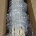 5 Panel Short Room Divider Screen,Beige Freestanding Partition,Small Bamboo Panel Divider for Room Seperation,3.95 FT Tall