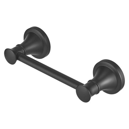 Hoimpro Wall Mounted Rustproof Toilet Tissue Paper Holder Bathroom Accessories Toilet roll Paper Hanger, Black