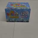 120 Pcs Mini Bubble Wands in 6 Colors, Bulk Party Favors for Kids, Themed Birthday, Christmas, New Year, Valentine, Carnival, School Classroom Prizes for Boys & Girls, Ideal Goodies Bags Stuffers