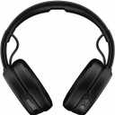 Skullcandy Crusher Wireless Bluetooth Headphones with Multi-Sensory Bass, Noise Isolating Over-Ear Fit, Up to 50 Hours Battery, Microphone for iPhone Android (Black)