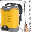 4.76 Gallon Battery Powered Backpack Sprayer Fit for DeWalt 20V Battery