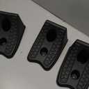 TONDA Wheel Chocks, Heavy Duty Wheel Wedge for Car, Travel Trailer - 8"×4.7"×4.7" - 4 Pack, Black