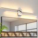 39.4 Inch Vnaity Lighting Led Bathroom Lights Over Mirror Brushed Nickel Dimmable 5CCT 36W Modern Bath Vanity Lights Bar Wall Sconces, 39.4 Inch Long